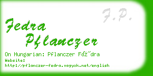 fedra pflanczer business card